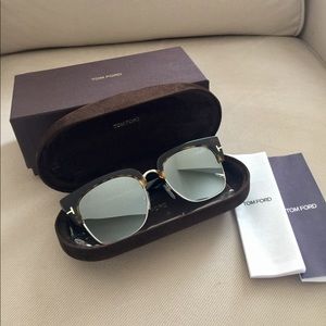Tom Ford Dakota 55mm Gradient square sunglasses
